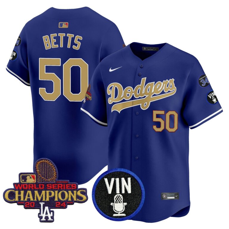 Men Los Angeles Dodgers 50 Betts blue Sakura Edition Nike MLB 2025 Jersey style5